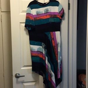 Asymmetrical hem Rachel Roy dress